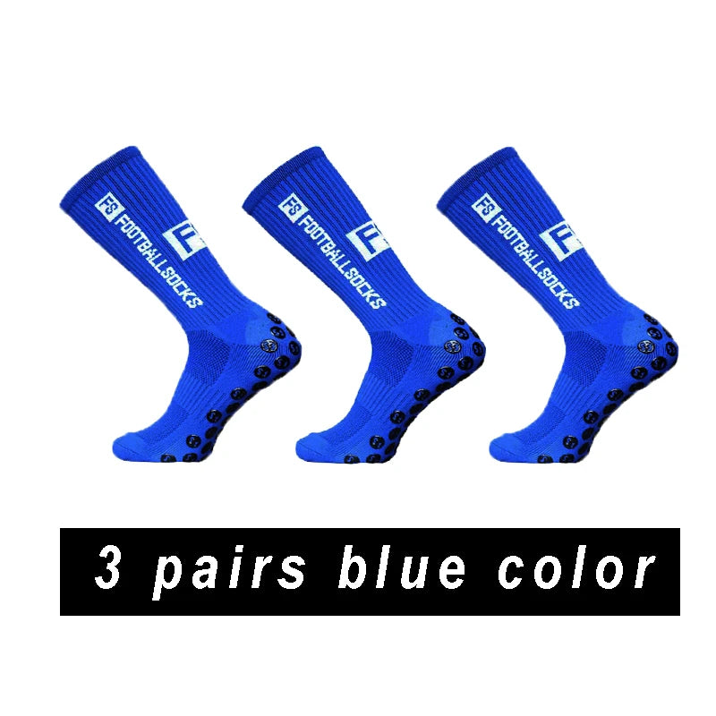 Pro Drip Anti-Slip Football Grip Socks (3-Pack)