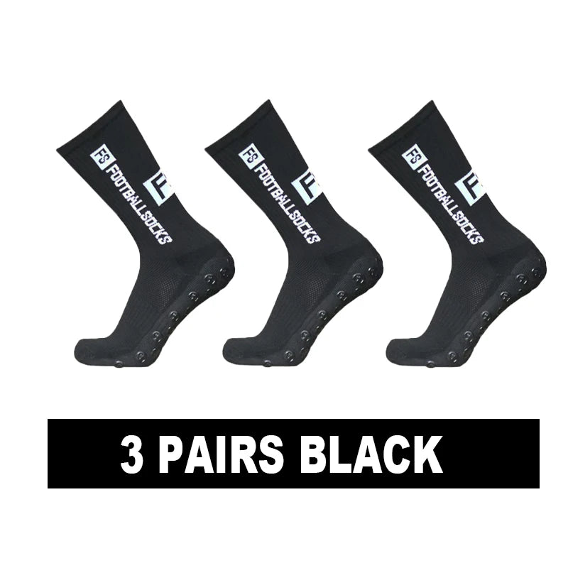 Pro Drip Anti-Slip Football Grip Socks (3-Pack)