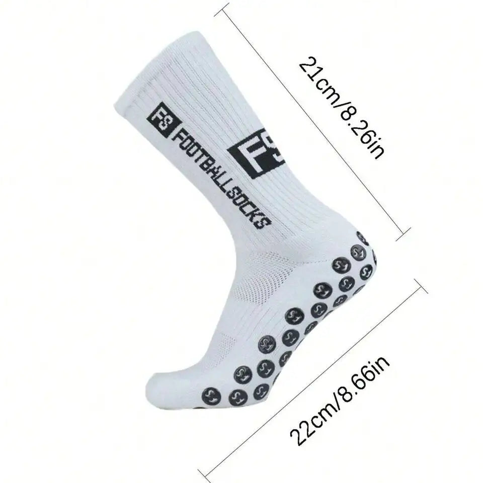 Pro Drip Anti-Slip Football Grip Socks (3-Pack)