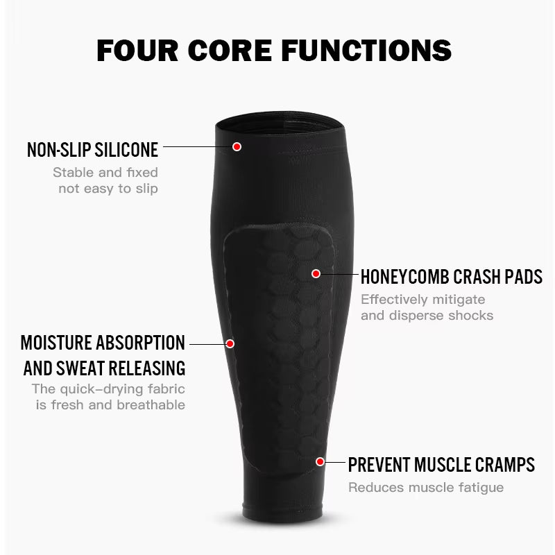 ProShield™ Honeycomb Padded Calf & Shin Sleeves (Pair)